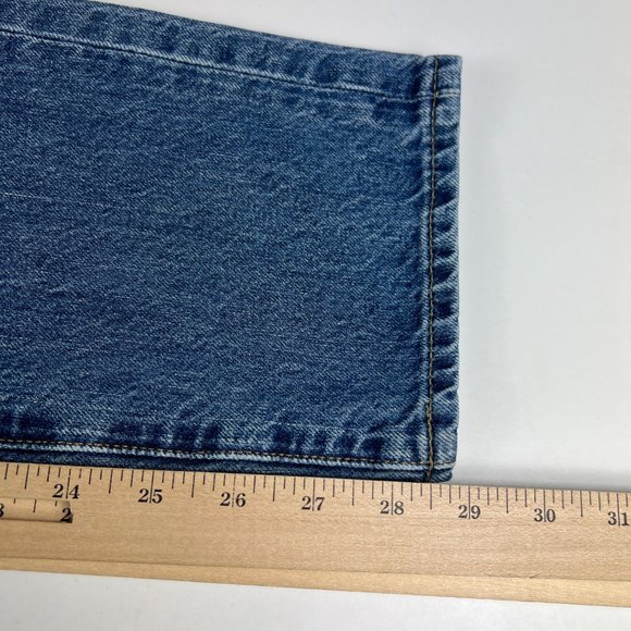 Abercrombie Fitch Jean Men 29x28* Langdon Skinny Blue Distressed Denim Tag 28x30 - Picture 12 of 16